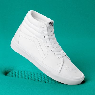 Vans Classic Comfycush Sk8-Hi - Erkek Bilekli Ayakkabı (Beyaz)